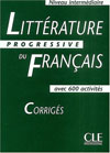 LITTERATURE PROGRESSIVE DU FRANCAIS NIVEAU INTERMEDIAIRE CORRIGES*舊版*