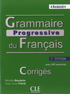 GRAMMAIRE PROGRESSIVE DU FRANCAIS NIVEAU AVANCE 2ED CORRIGES