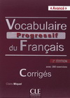 VOCABULAIRE PROGRESSIF DU FRANCAIS NIVEAU AVANCE 2ED CORRIGES